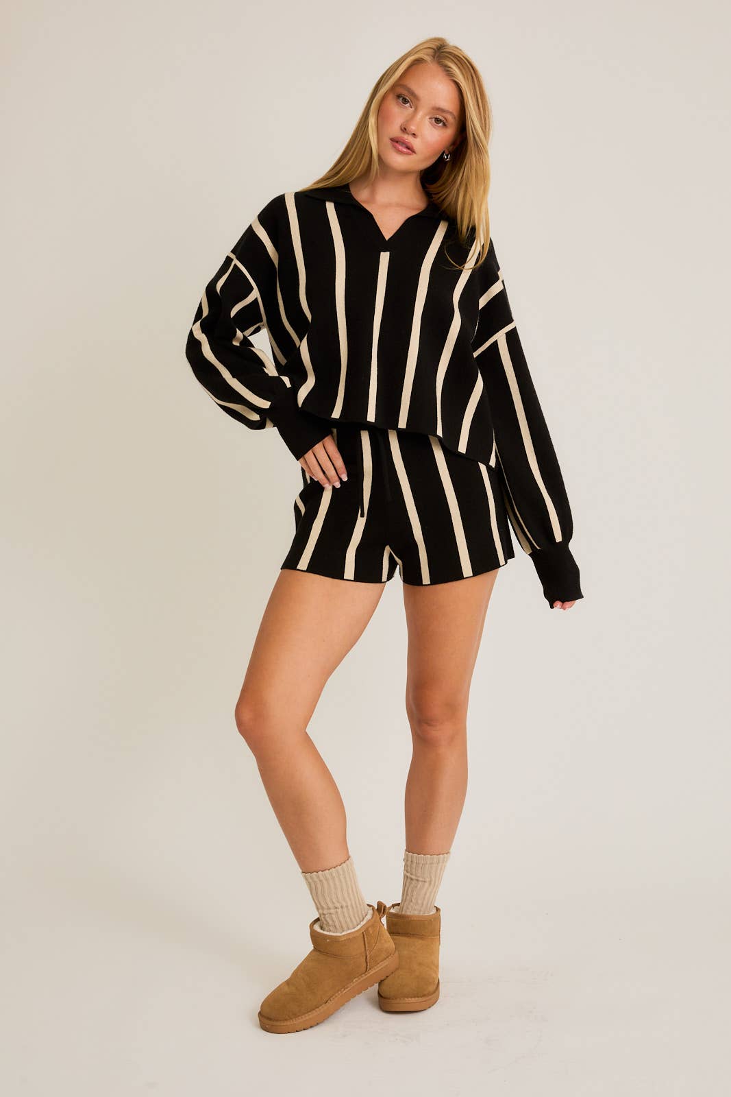 STRIPED SWEATER PULLOVER