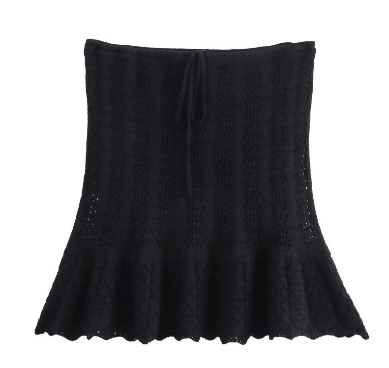 Knit Hollow Out Skirt Sets Skirt Sets