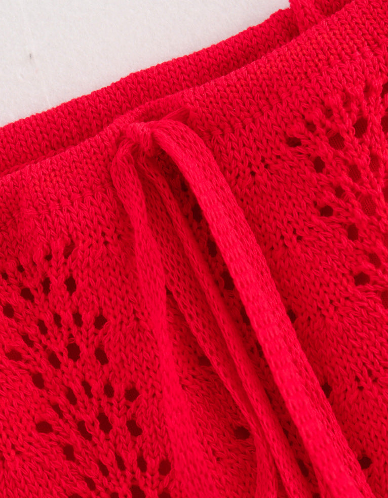 Knit Hollow Out Skirt Sets Skirt Sets