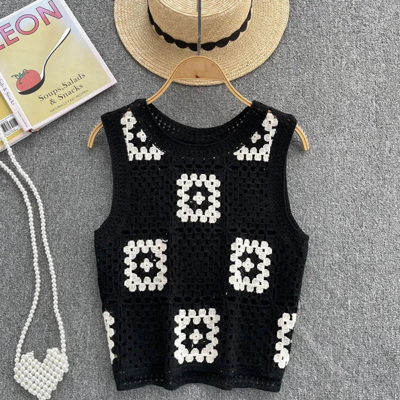 Hollow out vest