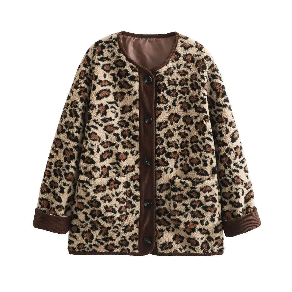 leopard cozy jacket