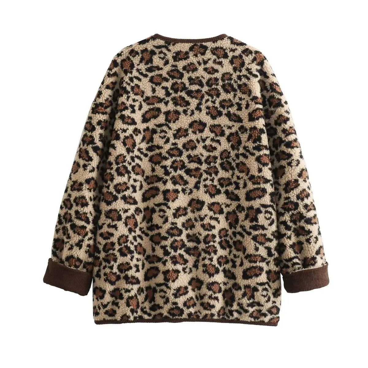 leopard cozy jacket