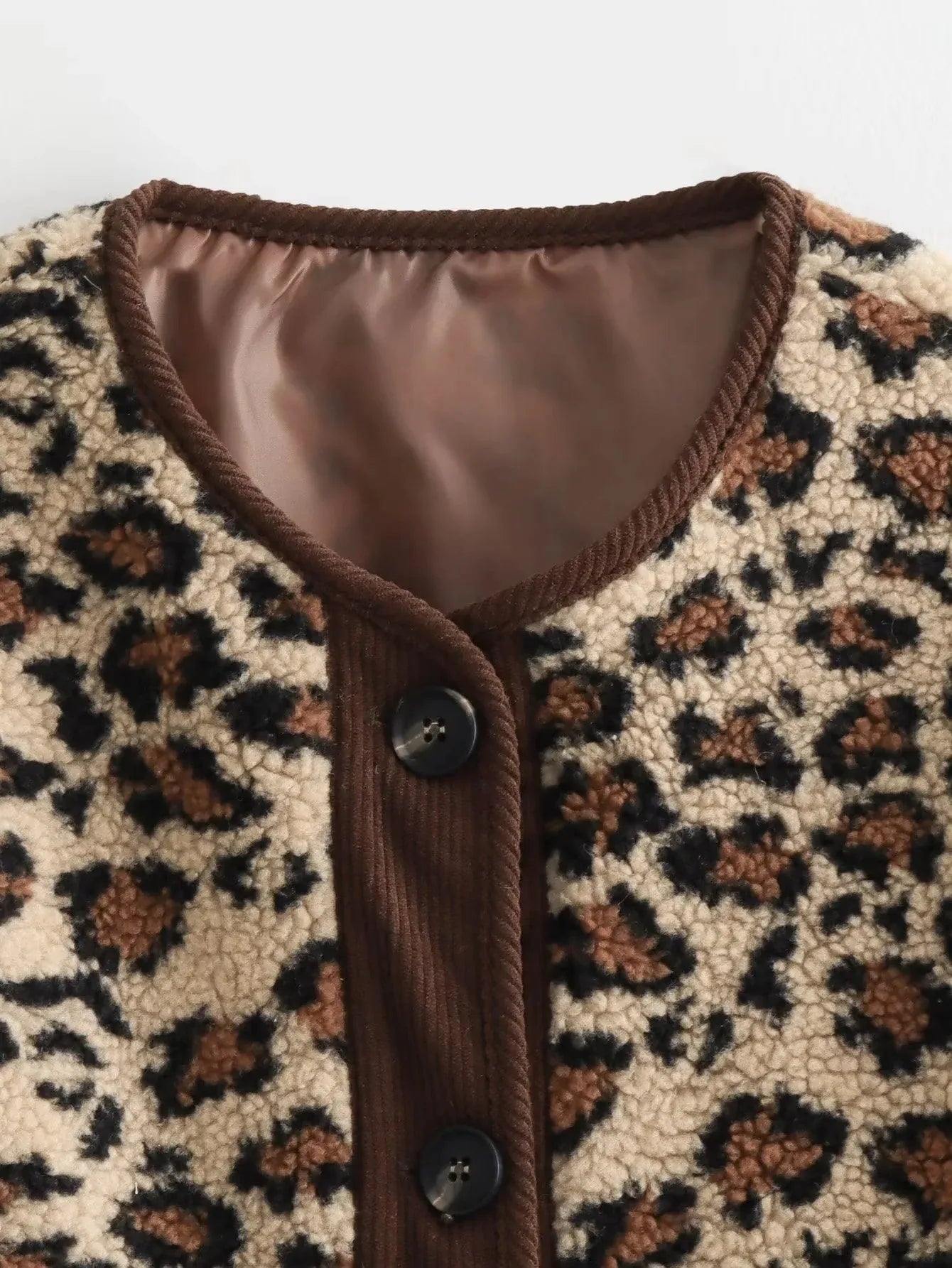 leopard cozy jacket